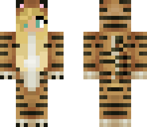 bleech blonde tiger onesie girl