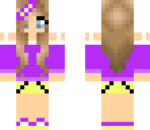 cute purple girl