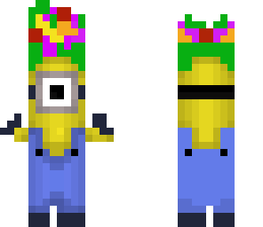 minion with fruit hat