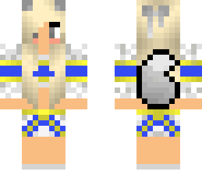 blue werewolf cheerleader