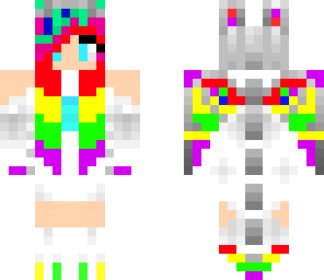 rainbow dragon girl