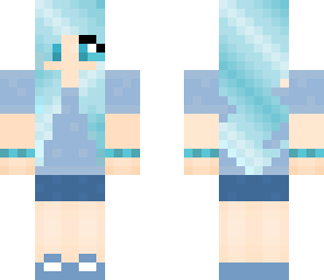 blue gamer girl with headphones 