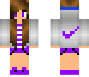 purple nike girl