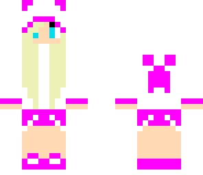 blonde pink kitty creeper girl