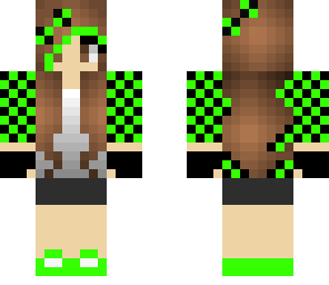neon green girl