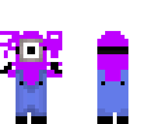 purple crazy minion