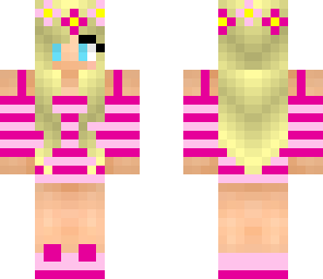 pink flower girl