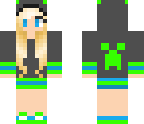 edited blue and green creeper