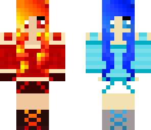 water and lava girl