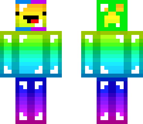 creeper hat rainbow gem