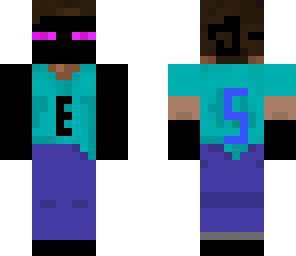 enderman is finishing with steve