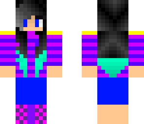 purple and pink girl