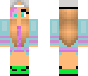 girl in hat with creeper themed shoes