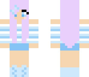 light blue and purple girl