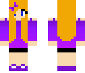 kira in purple outfit