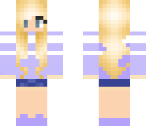 purple blonde girl
