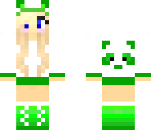 green panda girl 2