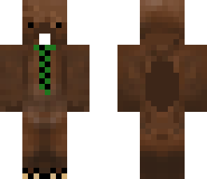 beaver with tie