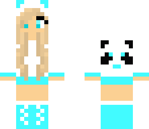 cyan panda