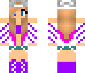 purple and pink girl