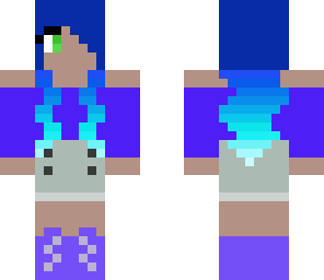 blue hair girl
