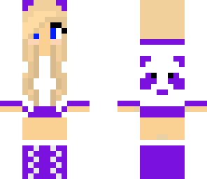 purple panda girl