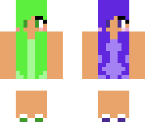 green and purple