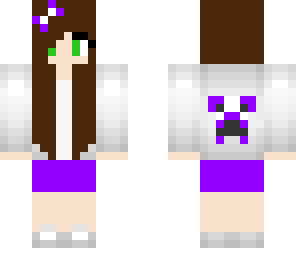 purple white creeper girl