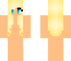 girl blonde hair template