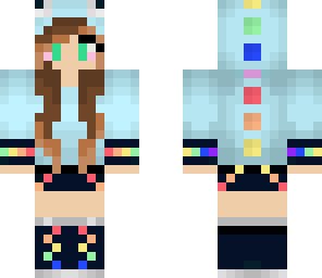 rainbow dinosaur girl