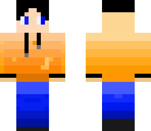 orange hoodie