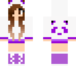 edit purple panda hoodie girl