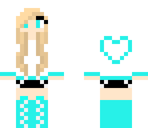 neon blue girl