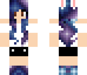 galaxy girl with bunny ears