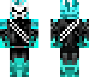 blue man skull