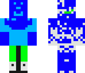 weird blue dude