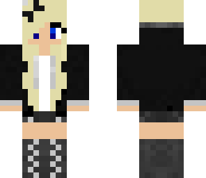 black hoodie girl