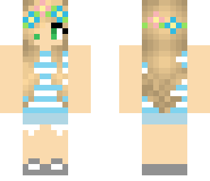 blue flower crown