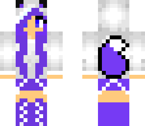 blueish purple wolfie