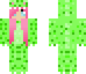 green rawr girl