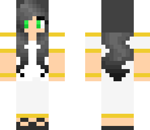 gold and white dress