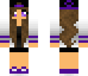 video game girl purple