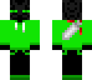 gamer green ender man
