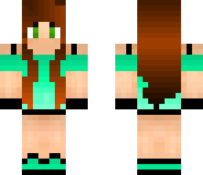 turquoise gamer girl