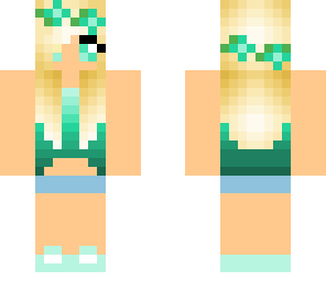 cute green girl