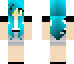 blue prom girl