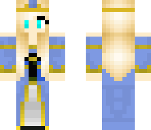 blue princess dress