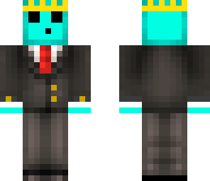 blue slime in a suit