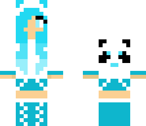 cute blue panda