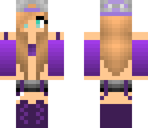 cute purple tomboy